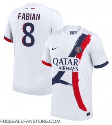 Paris Saint-Germain Fabian Ruiz #8 Replik Auswärtstrikot 2024-25 Kurzarm